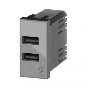Presa doppia USB 4Box 2.4A per Bticino Axolute...