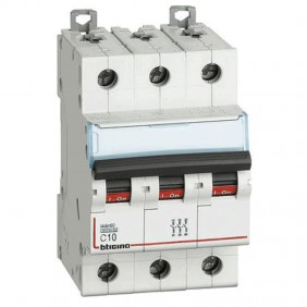 Bticino magnetotermico 3 poli 10A curva C 6kA...