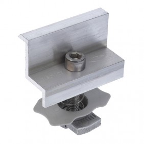 Pinza de aluminio Fischer para fotovoltaica con...