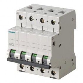 Interrupteur magnétothermique Siemens 4P 10A 6...