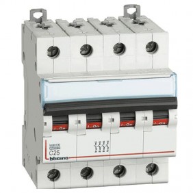 Bticino circuit breaker-4P C 25A 10kA 4 modules...