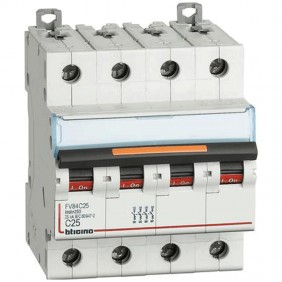 Bticino interruptor de circuito-4P C 25A 25kA 4...