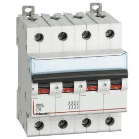 Breaker, Bticino breaker 3P+T-6A, 4 modules FA84C6