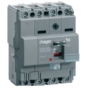 Caja de disyuntores termomagnéticos Hager 4P...