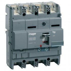 Disyuntor termomagnético Hager 4P 250A 40KA...