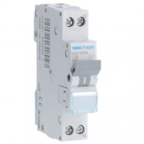 Leistungsschalter Hager 1P+N 25A 4,5 KA C 1...