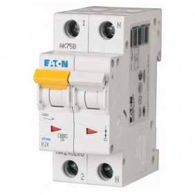 Circuit breaker-Eaton 25A 1P+N 4.5 KA 2 modules...