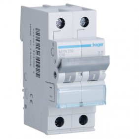 Interruttore magnetotermico Hager 2P 10A 4,5KA...