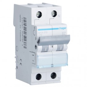 Leistungsschalter Hager 1P+N 10A 4,5 KA C 2...