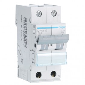 Circuit breaker Hager 1P+N 32A 4.5 KA C 2...