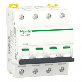 Interruptor de circuito-Schneider 4P 20A 4.5 KA...