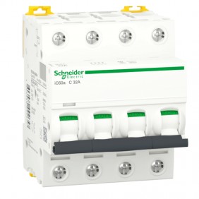 Interruptor de circuito-Schneider 4P 32A 4.5 KA...