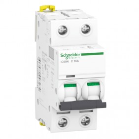 Interruptor de circuito-Schneider 2P 16A 6 KA C...