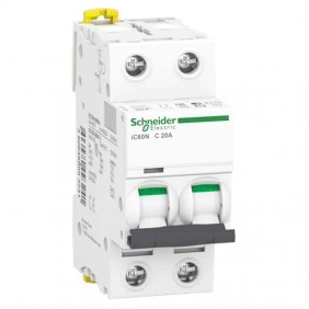 Interruptor de circuito-Schneider 2P 20A 6 KA C...
