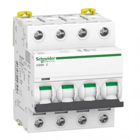 Interruptor de circuito-Schneider 4P 50A 6 KA C...