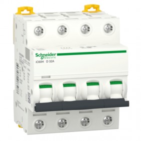 Interruptor de circuito-Schneider 4P 32A 10KA-D...