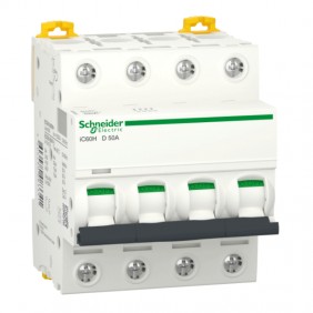 Interruptor de circuito-Schneider 4P 50A 10KA D...