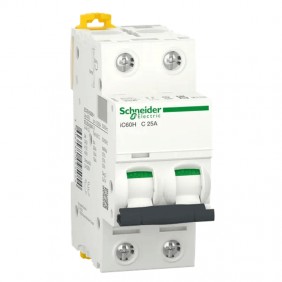 Interruptor de circuito-Schneider 2P 25A 10KA C...