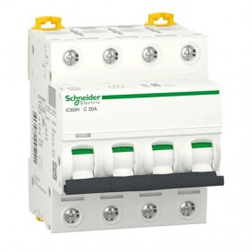 Interruptor de circuito-Schneider 4P 20A 10KA C...