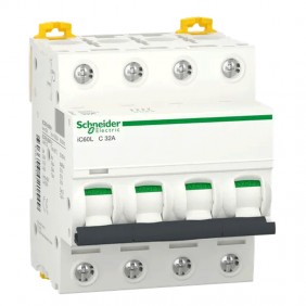 Interruptor de circuito-Schneider 4P 32A 15KA C...