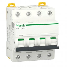 Interruptor de circuito-Schneider 4P 40A 15KA C...