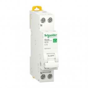 Schneider circuit breaker 10A 1P+N 4,5KA C 1...