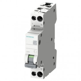 Circuit breaker Siemens 16A 1P+N 6 KA C curve 1...