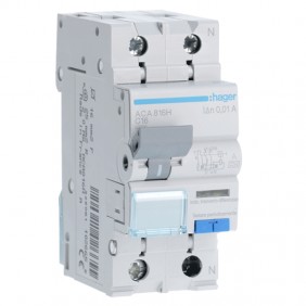 Magnetotérmico Diferencial Hager 1P+N 16A 4,5kA...