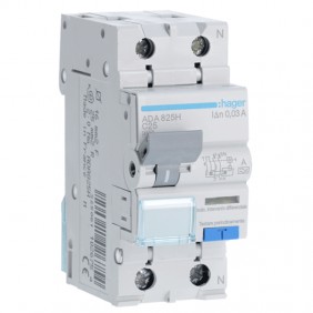 Magnetotérmico Diferencial Hager 1P+N 25A 4,5kA...