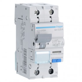 Magnetotermico Differenziale Hager 1P+N 10A 6kA...