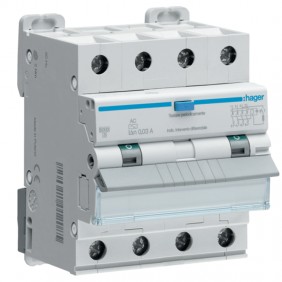 Magnetotérmico Diferencial Hager 4P 16A 6kA...