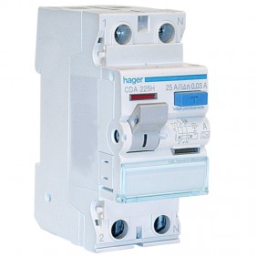 Hager pure residual current circuit breaker 2P...