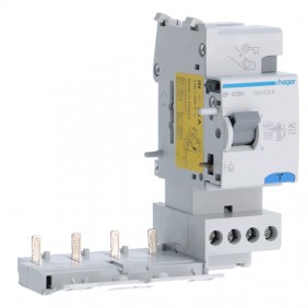 Blocco differenziale Hager 4P 25A 300mA AC 2...