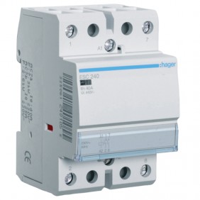 Contactor Hager 40A 2NA 230VAC STD 3 módulos...