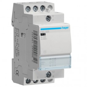 Contactor Hager 25A 3NA 230VAC ECO 2 módulos...