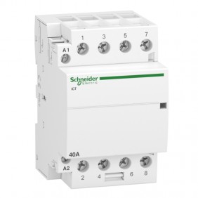 Contactor Schneider 40A 4NA 230VAC 3 módulos...