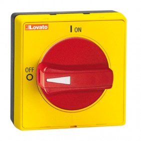 Lovato handle with protruding selector IP65 for...