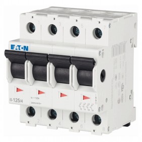 Interruptor seccionador Eaton 125A, 4 polos y 4...