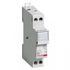 Porte-fusible Bticino 1P+N 20A 1 module...