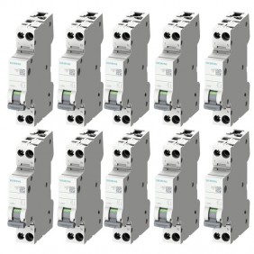 Kit Interrupteurs magnétothermiques Siemens 10A...