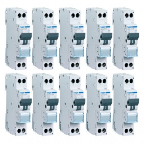 Kit Interruttori magnetotermici Hager 1P+N 10A...
