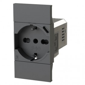 Bticino Living Now 4B.KG.P40 enchufe de dos...