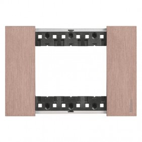 Bticino Living Now Plate 3 Modules copper KA4803ZM