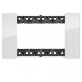 Bticino Platte Living Now 4 Module Farbe: Eis...