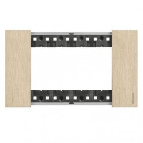 Bticino Living Now Plate 4 Modules Gold color...