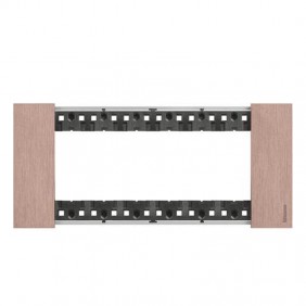 Placca Bticino Living Now 6 moduli colore Rame...