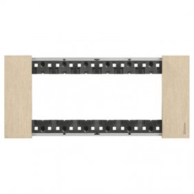 Placca Bticino Living Now 6 moduli colore Oro...