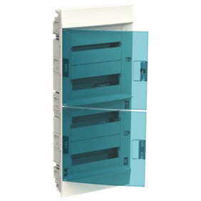 Schaltschrank ABB 48 Module IP41 Tür blau...