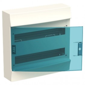 Tableau mural ABB 36 modules IP41 porte bleu...