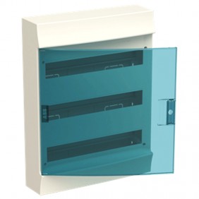 Tableau mural ABB 54 modules IP41 porte bleu...